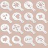 16pcs DIY Mold Latte Foam Tool Coffee Art Stencils Decorating Cappuccino