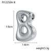 CARLIDANA Hot Sale Stainless Steel Capital Letter Alphabet Irregular Bubble Initial Pendant Charms For DIY Jewelry Necklace