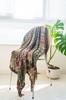 Stylish Large Knitted Blanket with Bohemian Perfect for Throws and Perfect for Fall and and Perfect for Air Use Pattern, Throws, Winter, Washable,