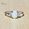 Fashion Exquisite Opal Alloy Charm Ring Women Bride Wedding Engagement Jewelry
