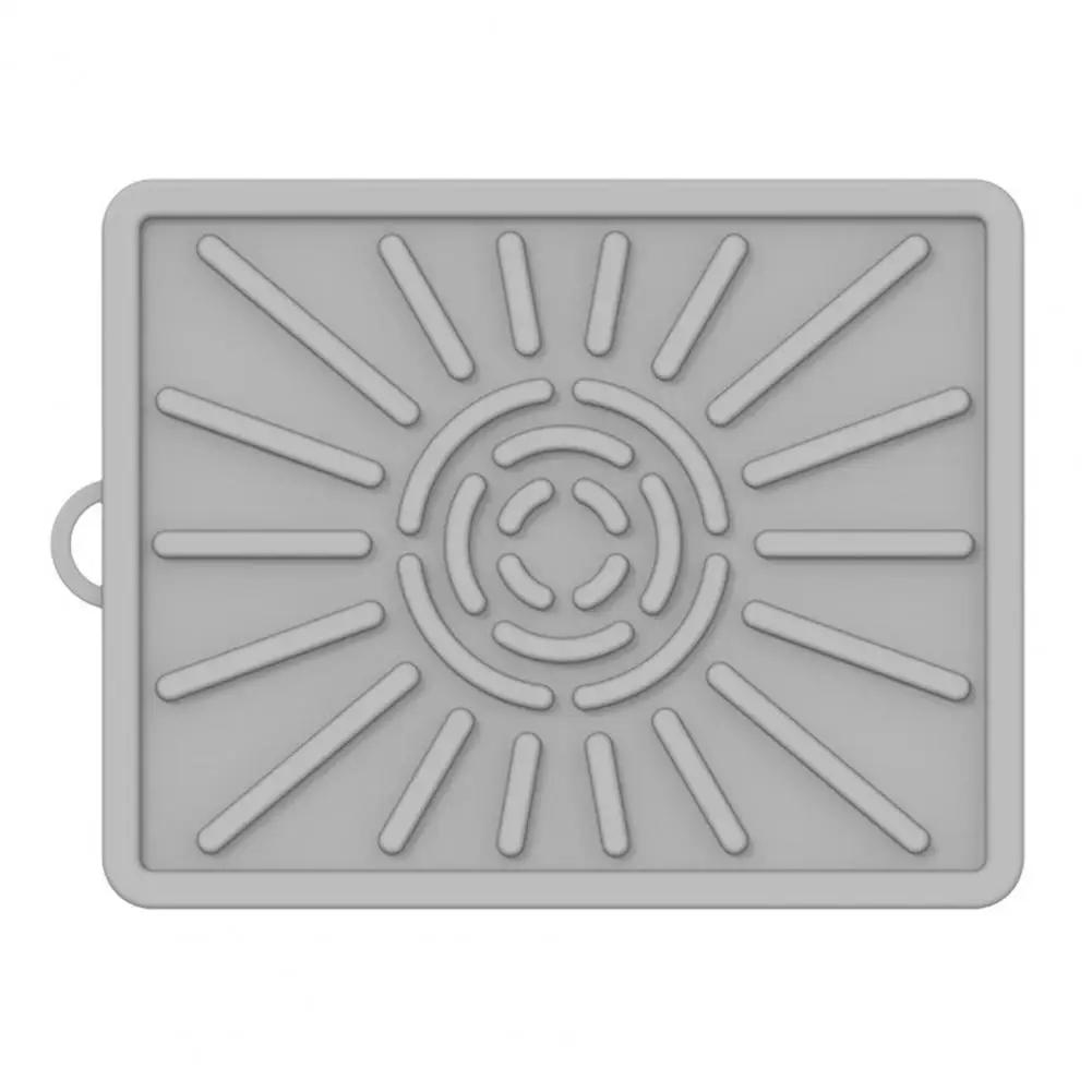 

Food-grade Grill Mat Heat-resistant Silicone Mat for Outdoor Griddle Tools Kitchen Counter Anti-slip Oil Drain Pad for Grill 28.5X36cm серый