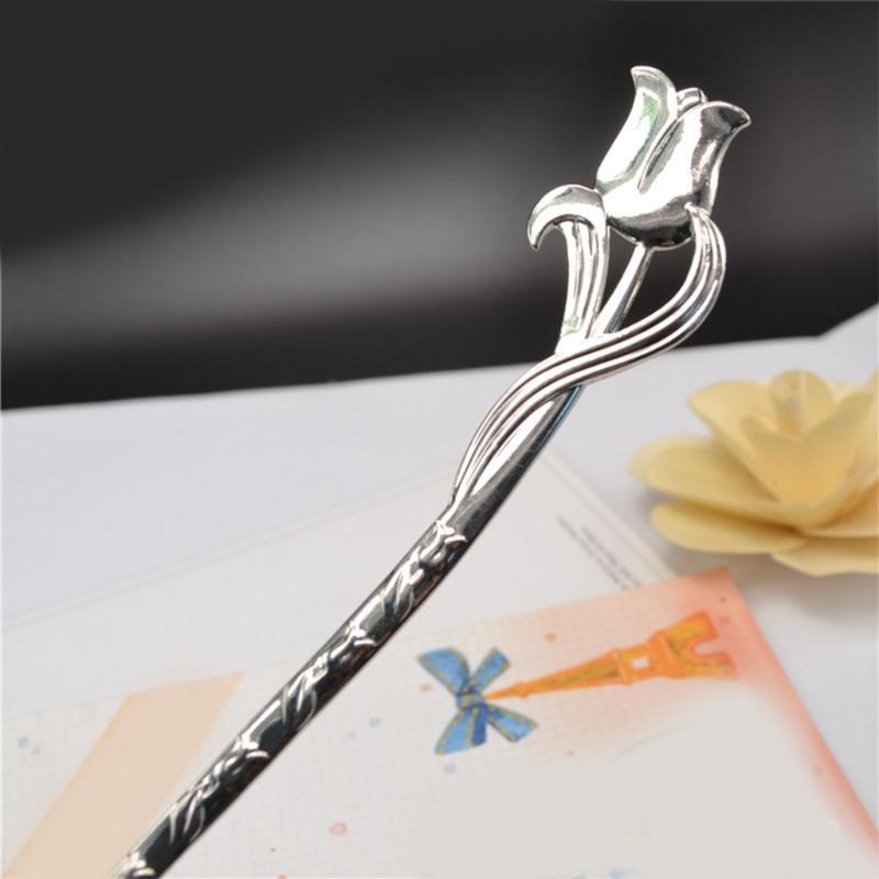 Electroplate Antique Bronze Hairpin for Han Costume Buyao Hair Stick Comb and Sticks Nonslip Stage Accessories 12PCS