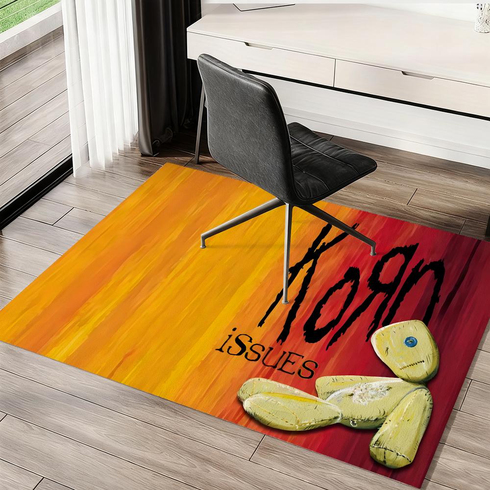 Rock Music Floor Mat Soft Thickened Absorbent Non-Slip Bedroom Living Room Door Mat Home Decor Flannel Rugs
