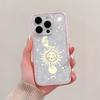 Cute Sun Moon Pattern TPU Transparent Silicone Phone Case For iPhone 17 Pro Max 16 15 14 13 12 11 Pro Plus Shockproof Soft Cover