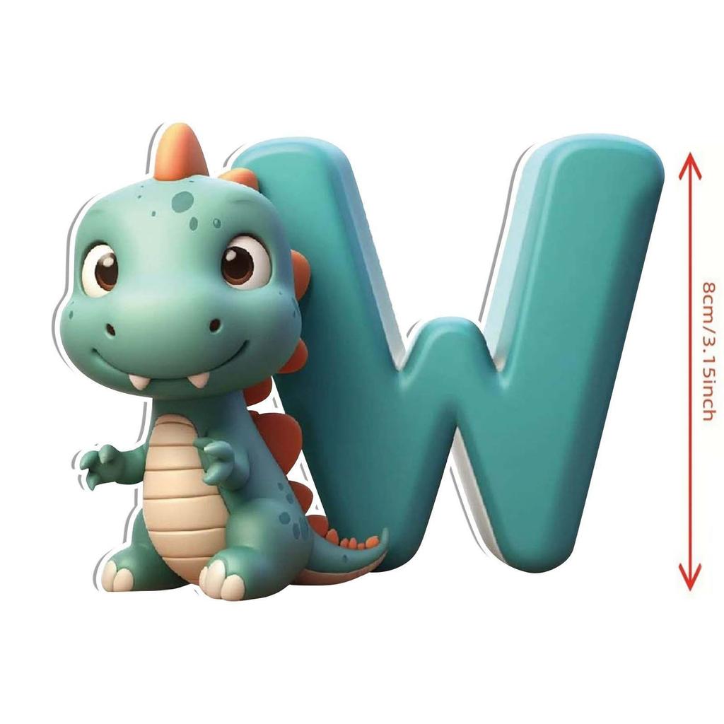 26 Letters Easter Dinosaur Pendant Acrylic Letters Easter Decoration Pendant