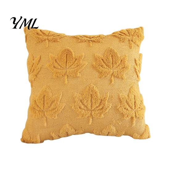 Soft Plush Ghost Decor Pumpkin Cushion Cover, Halloween Throw Pillow 18 X Inch Theme Indoor Cute Case for Spooky Season, Cozy Fall Home Decorative
