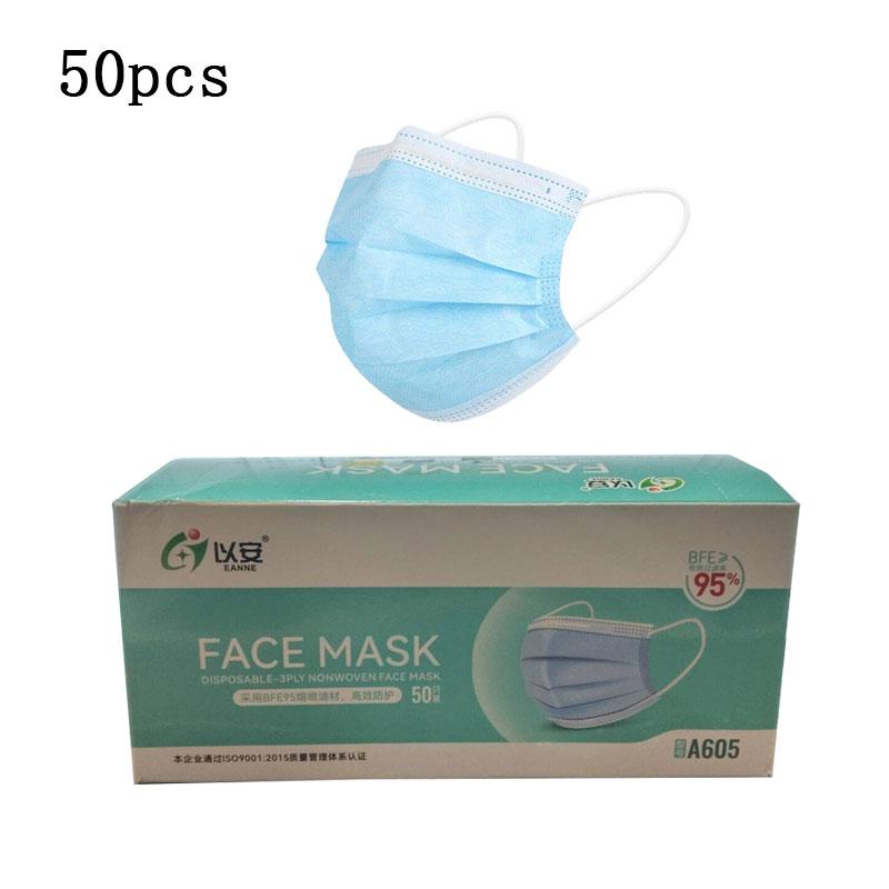 50 Stück Staubmaske Sicherheits-Schutzmasken Atemschutzmaske Sicherheitsmasken Einweg-Gesichtsmaske Gesundheit Aktivkohle-Schutzmaske