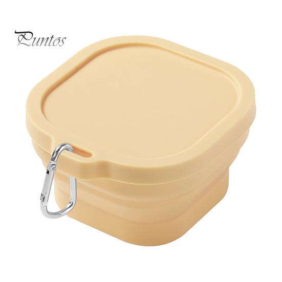 Bol multifuncțional de 400 ml, antiderapant, pliabil, de calitate alimentară, cu cârlig de suspendare, bol din silicon pentru mașina de spălat vase