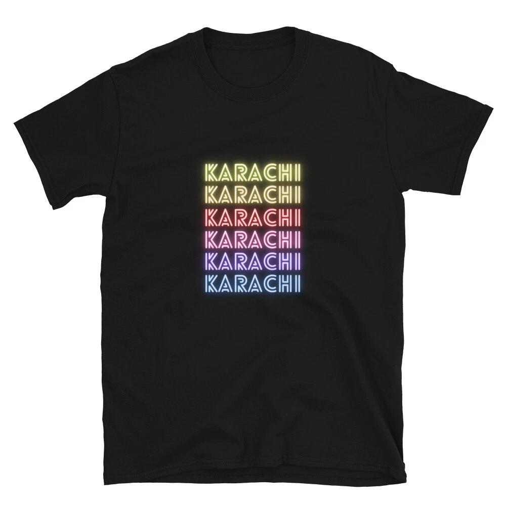 Karachi City Proud Travel Text Design Classic Fit T-Shirt S
