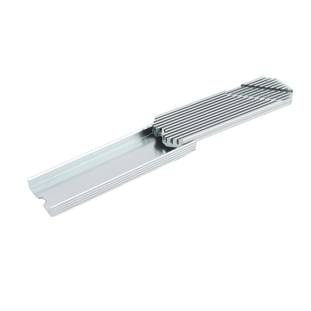M.2 2280 SSD Heatsink Anodized Aluminium Alloy Fast Heat Conduction M.2 2280 SSD Cooler for Desktop Computer Gray