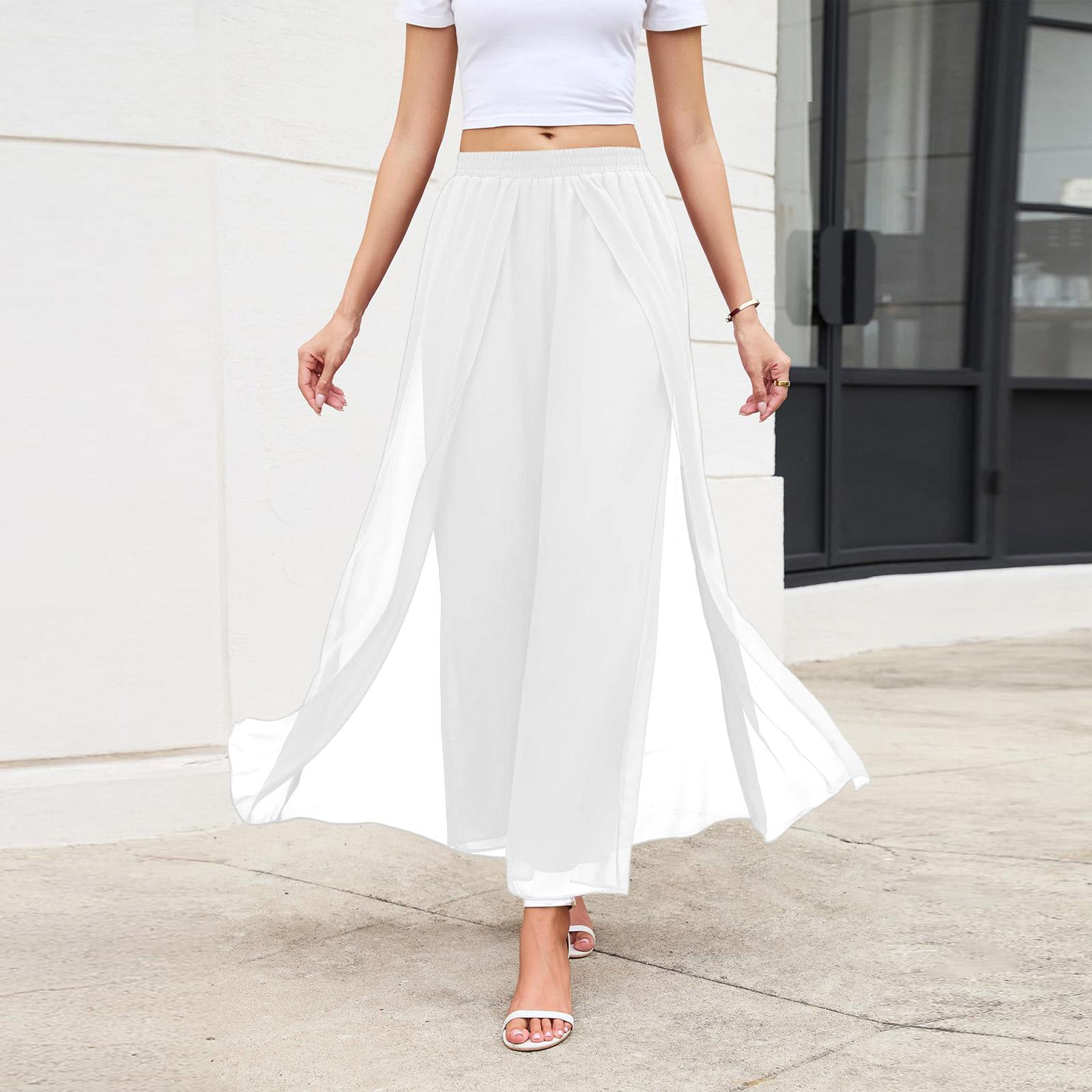 

Women s Straight Pants Fashion Casual Pants Nine Point Harlan Pants S білий