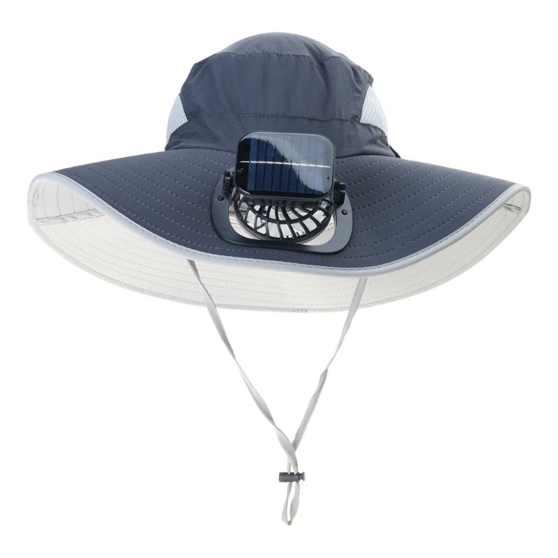 Cooling Solar Charged Fan Hat USB Rechargeable Sunblocking Hat Perfect Accessory for Outdoor Adventures Enthusiasts Gear