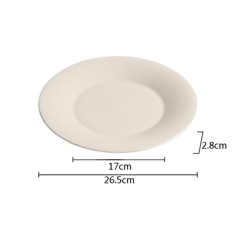 White Ceramic Shallow Plate Steak Plate Dessert Plate Salad Plates Breakfast Plates Molecular Cuisine Hotel Creative Tableware