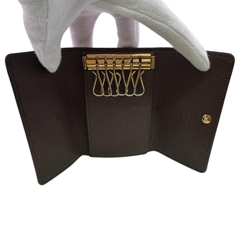 Louis Vuitton N62630 Six Hooks Damier Leather Multicles6 Key Holder  Brown Leather Used
