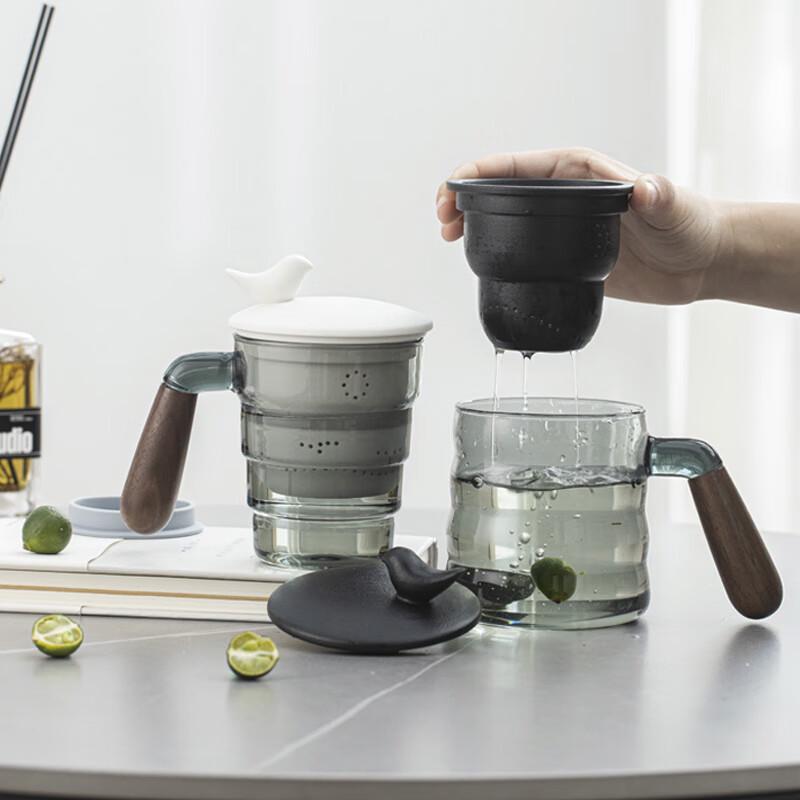 

Стеклянная кружка в стиле Que Yue Fat