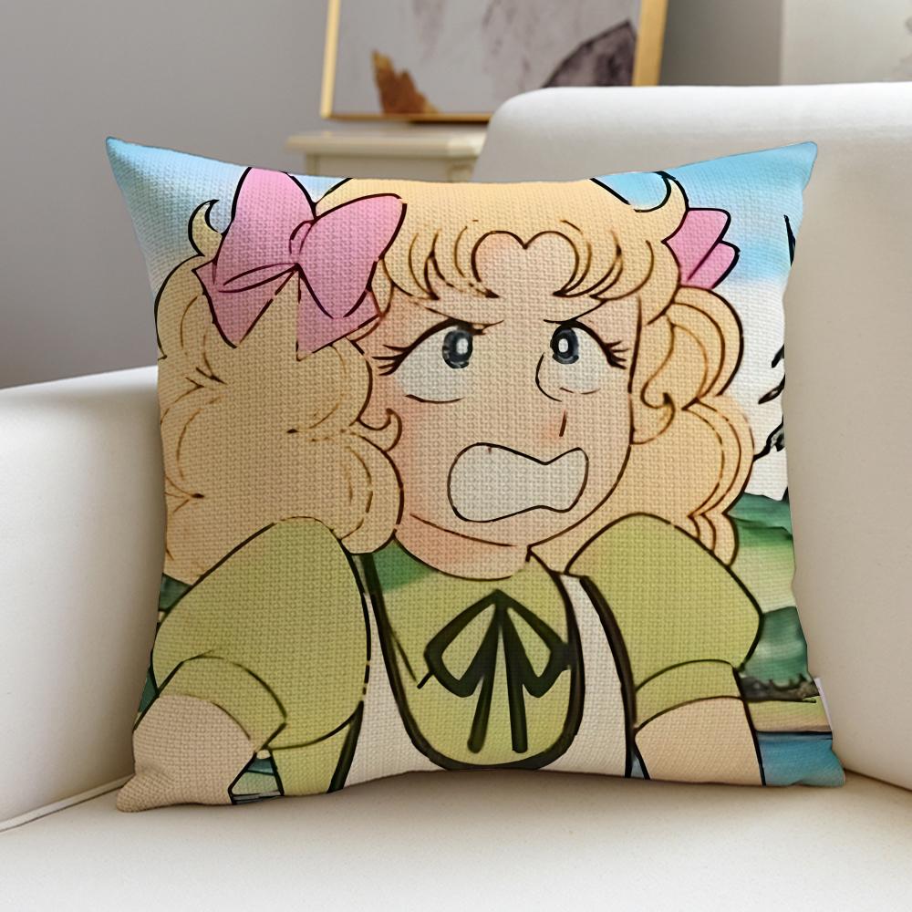 Classic CCandy CandyS Cushion Cover Breathable and skinfriendly linen pillowcase square removable and washable cushion