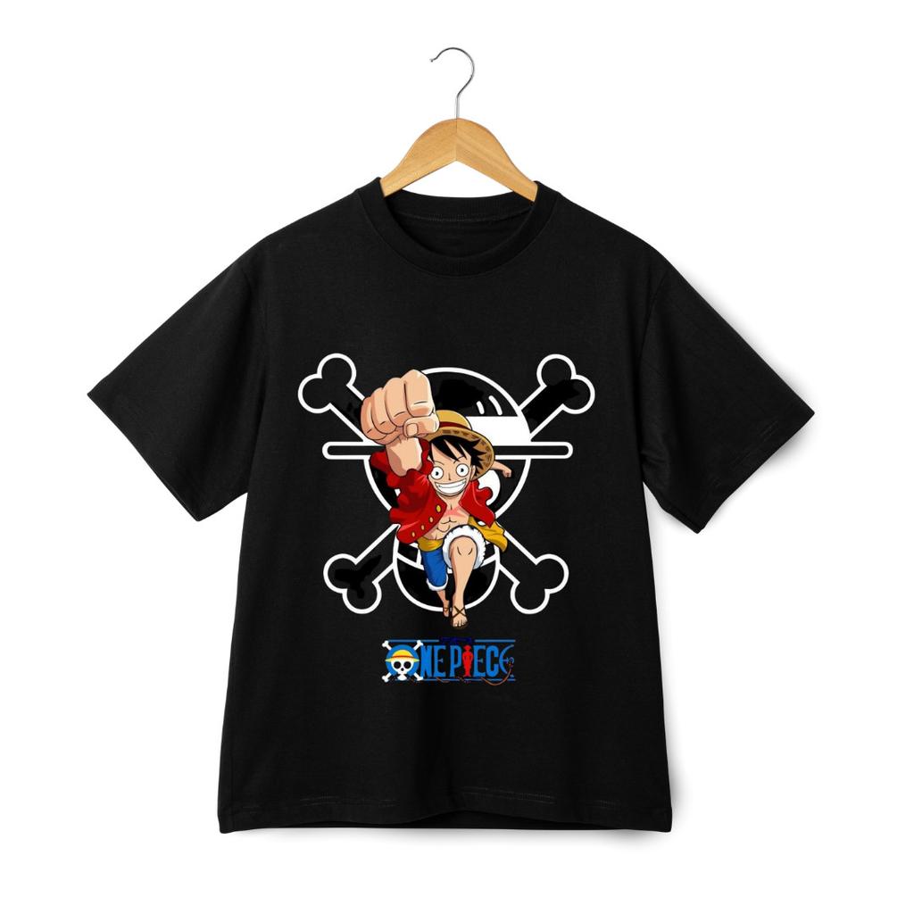 Unisex One Piece Luffy T-Shirt Mens Womens Tees Top | Anime Pirate Graphic Tee for Fans