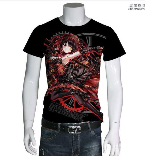 

Cosplay DATE A LIVE Anime Manga T-Shirt Shirt Costumes Black Polyester 3XL