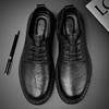 2024 New Lace Up Cowhide Mountaineering Shoes Men's Casual Work Shoes High Quality Brand Fashion Business Casual Leather Shoes
