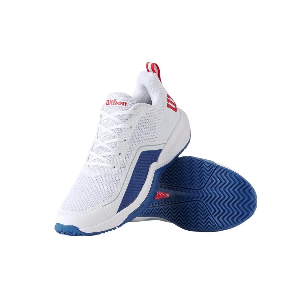 Wilson Rush Pro Lite sneakers mesh construction blanco azul rojo