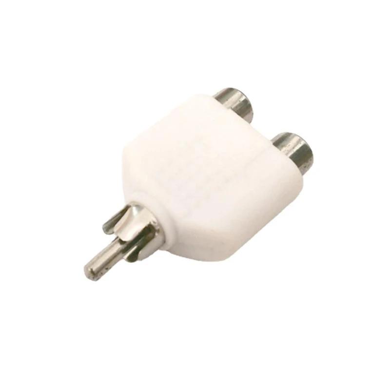 

Адаптер RCA 1 штекер на 2 гнезда для аудио, динамика, для преобразования аудио-видео ТВ кабеля