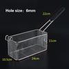 Stainless steel frying basket net French fries basket frame square oil  control  basket dense frying screen