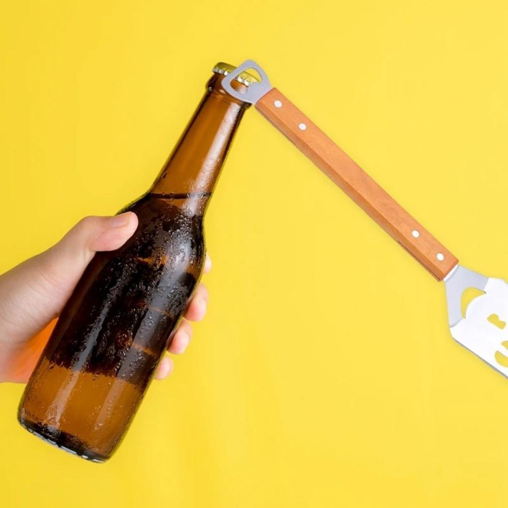 Cat Pattern BBQ Spatula Set Creative Grill Clamp Food Flipping Barbecue Shovel Fork  Barbecue Tool