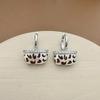 New Stylish Zircon Bag Ear Cuffs: Women's Fashion, Light Luxury, High-End, Versatile, and Trendy Earrings.