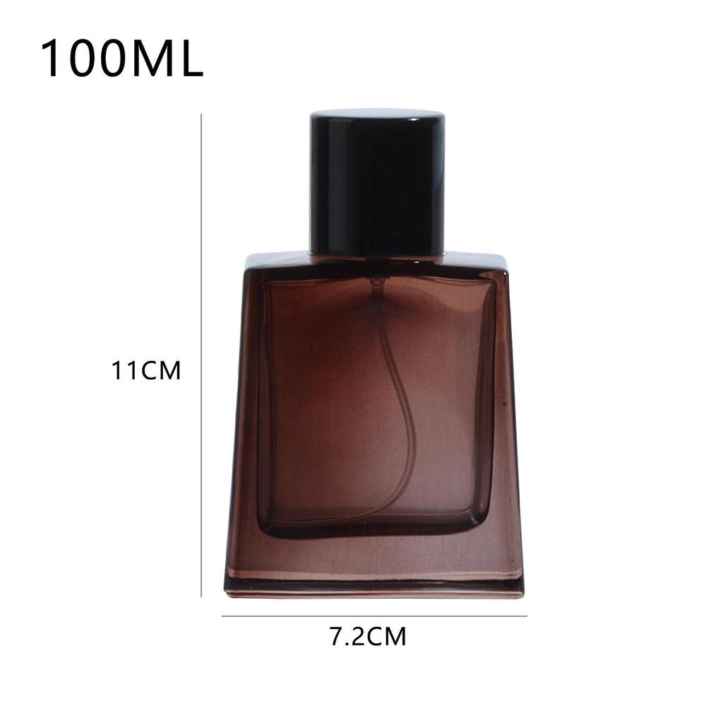 In-Stock High-End Transparent Glass Perfume Bottle: Press-Type Crystal White Spray Decanter