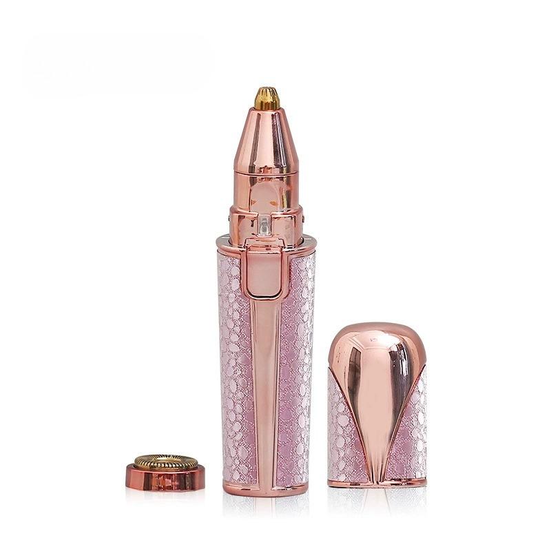 

2 In1 Electric Eyebrow Trimmer Women Painless Face Razor Rechargeable Facial Hair Remover Eyebrow Shaver Body Epilator Beauty рожевий