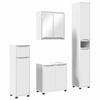 Bathroom Furniture Set with Drawers 4 Pcs White Wood Based Material