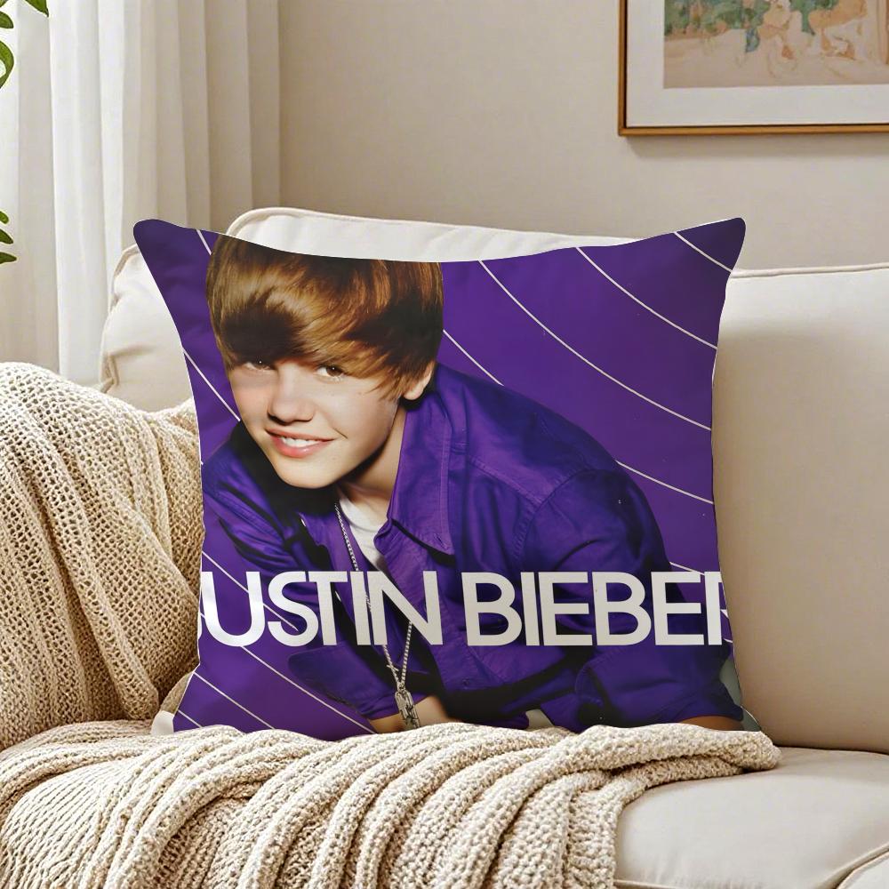 Copricuscino singer pop JJustin BBieber federa antiacaro decoro divano soggiorno cuscino stanza