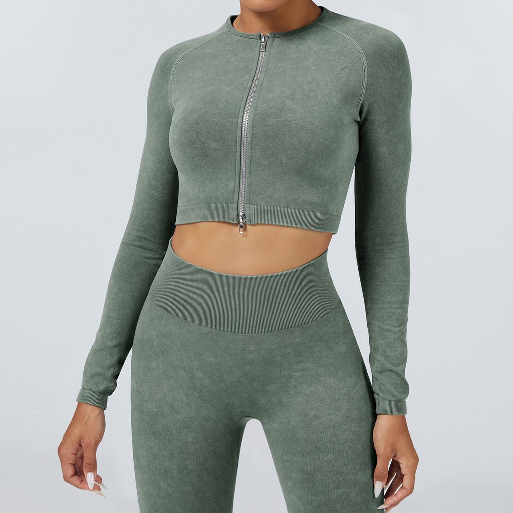 Aerobes Fitness-Set Mit Feuchtigkeitsableitendem Stoff Für Damen Laufen Und Yoga