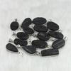 Black Tourmaline Druzy Gemstone Pendant Jewelry Making For Silver Jewelry Supply Healing crystal Bezel Pendant Necklace Gift For Her