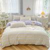 Pure Cotton Abraded Bedding Four-piece Set, Bed Sheet Quilt Cover, Dormitory Cotton Three-piece Set