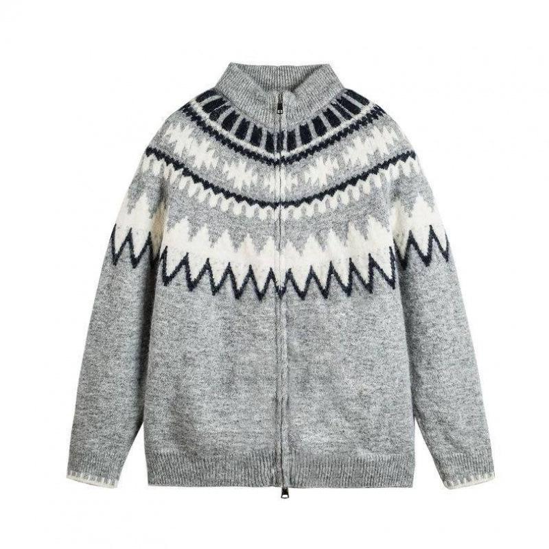

Madden Workwear Men s Retro Icelandic Cardigan: Fair Isle Heavyweight Knit for Autumn/Winter 2XL сірий колір