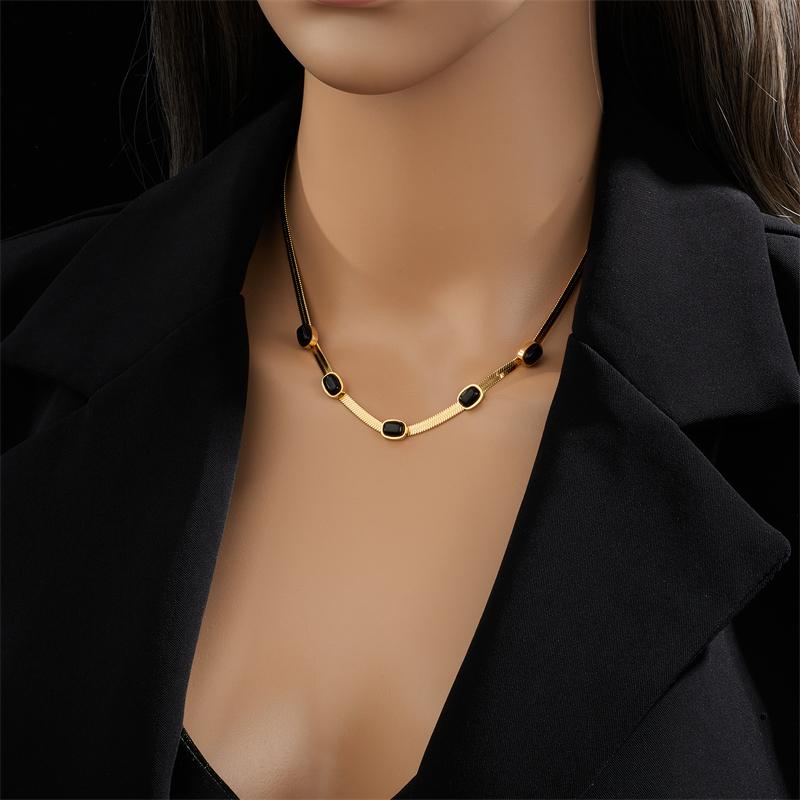 DIEYURO 316L Stainless Steel Gold Heart Pearl Pendant Necklace For Women Punk Street Rustproof Neck Jewelry Party Gift