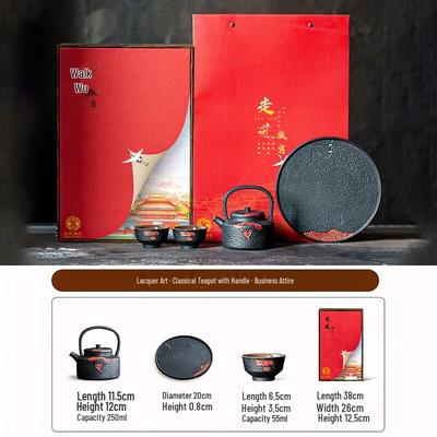Su-Style Classical Ceramic Kung Fu Tea Set