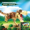 Dinosaur Tyrannosaurus Rex Triceratops Children Simulation Animal Model Building Block Boy Toy