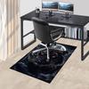 1 Stück Tiger Mond Teppich Anti-Rutsch Polyester Bodenmatte für Büro, Schlafzimmer