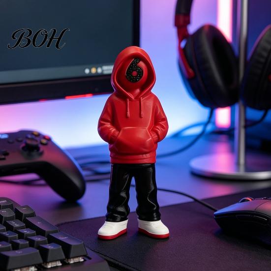 Durable PLA Art Piece 67 Number Doll Ornament, Creative Figures, Street Style Unique Streetwear Statue Gaming Table Display Collectibles, for