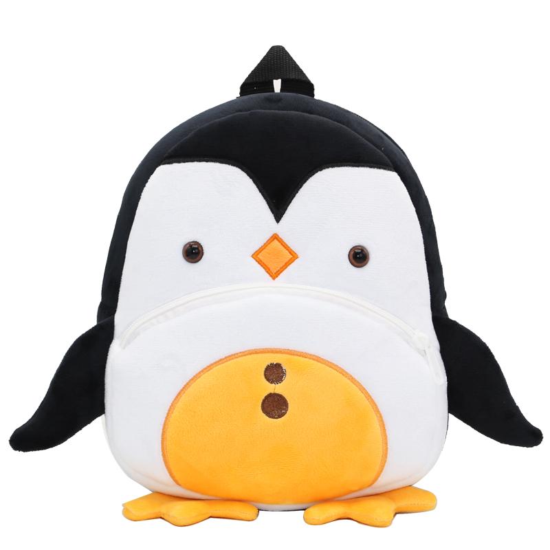 Jungen Mädchen Rucksack Niedlichen Tier Pinguin Kinder Plüsch Rucksack Kindergarten Schule Tasche