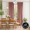 Velvet curtain on a ribbon - pink