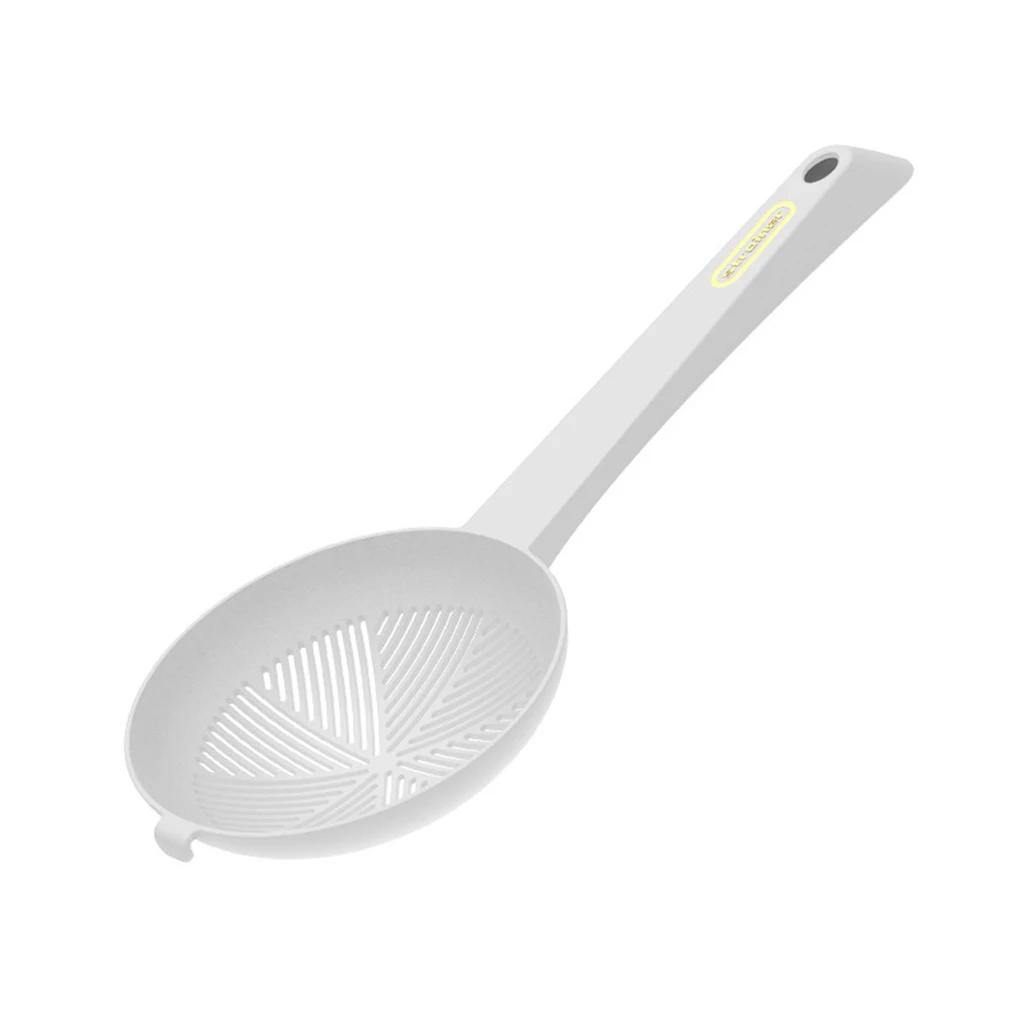 High Temperature Resistant Long Handle Large Strainer Noodle Dumpling Filter Spoon With Anti-leakage Net Bleached Water Scoop