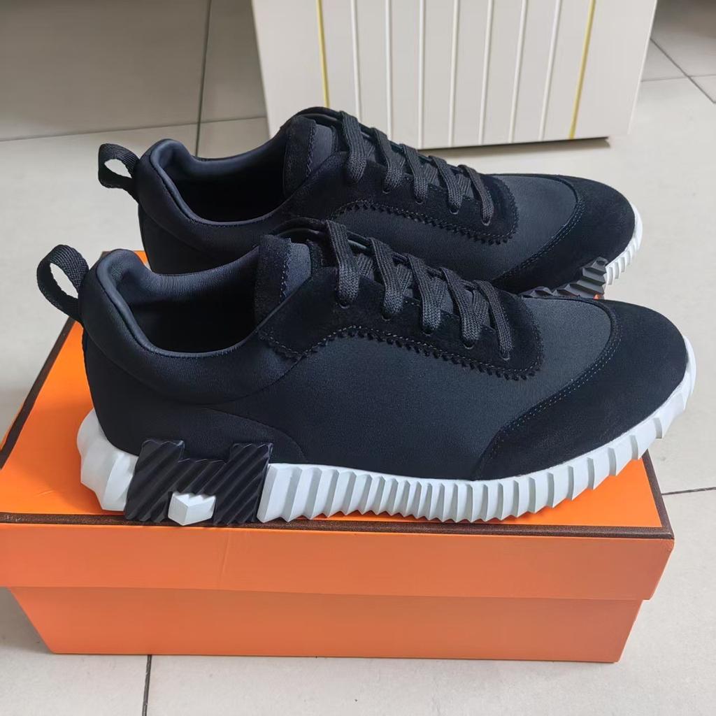 Large Size Men's Shoes H Sports Shoes Couple Style Lace-up Leather Fashion Casual Shoes Tide