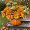 Artificial Flowers Durable Plastic Bouquet Party Arrangements Centerpiece Easter Decoration Thanksgiving Day Autumn Harvest