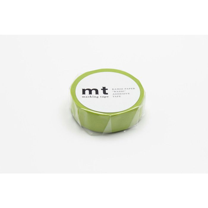 Single-color Masking Tape - Lime Green - 1.5 Cm X 7 M