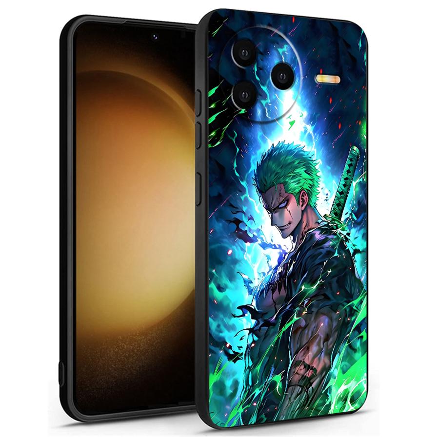 One Piece Cool Green Zoro Black Soft Phone Cover Case for Xiaomi Redmi A5 13C A4 14C A3 9 A1 A2 Plus K40 K80 Pro 10 12C