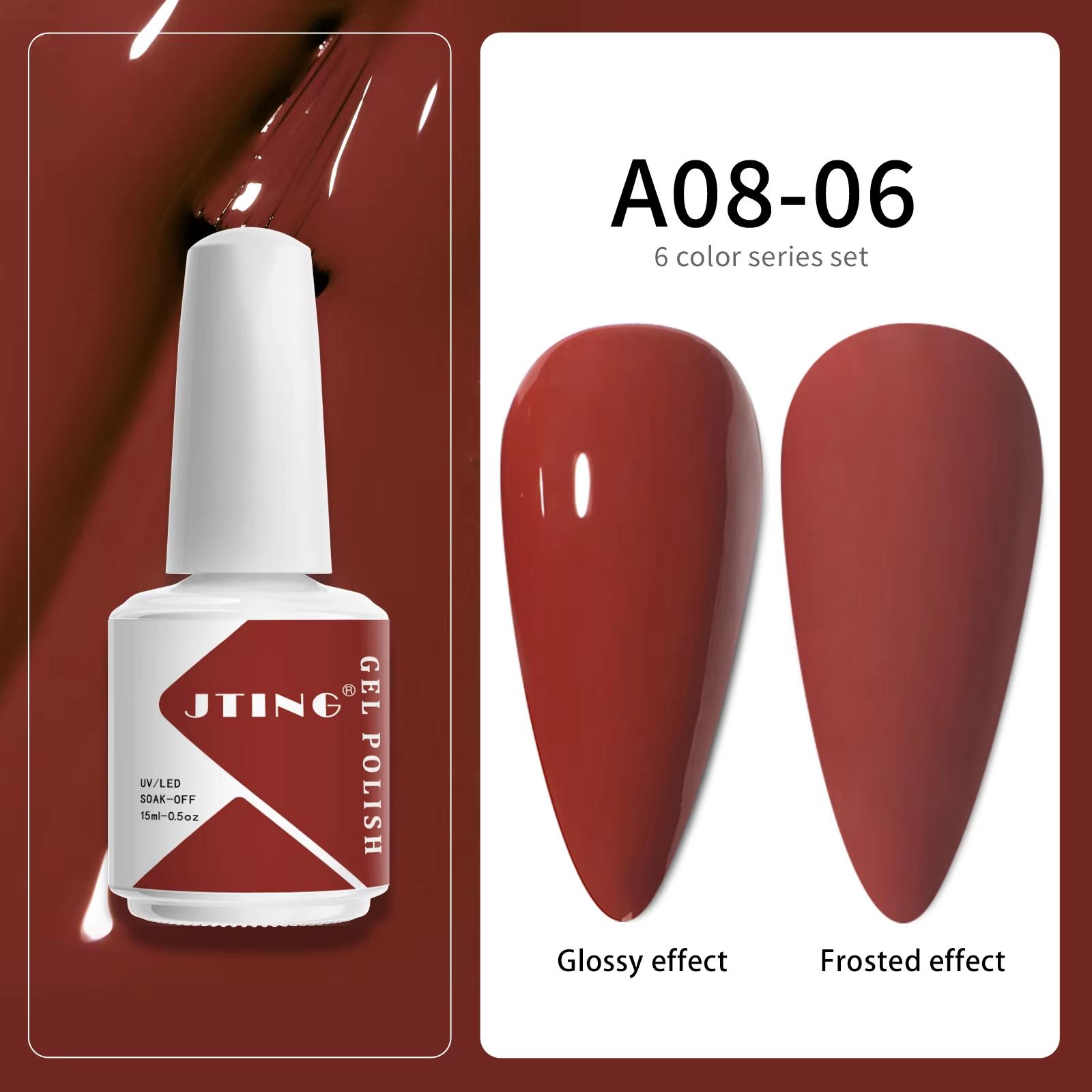 

JTING Акриловый гель-лак для ногтей УФ-гель OEM Оптом Набор из 6 цветов Бутылочки 15 мл Набор гель-лаков для НОГТЕЙ На заказ Частная марка