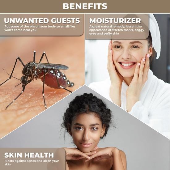 100% Plant Based Clove Oil for Massage, Diffuser & Aromatherapy - Pure and Organic Clove Essential Oil for Skin Care, Hair Care, Sore Muscles